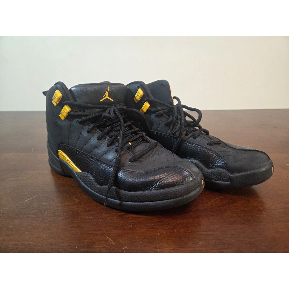 Air Jordan 12 Retro Royalty Taxi Black Gold Men’s Size 9